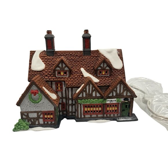 Dept. 56 Dickens' Village Series Ashbury Inn Vintage 1991 Christmas Village - Picture 2 of 14
